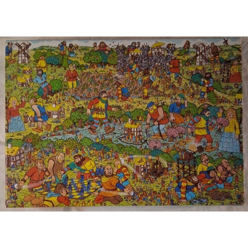 WHERE'S WALDO*The Unfriendly Giants*Great American Puzzle Factory-108Pieces-1991